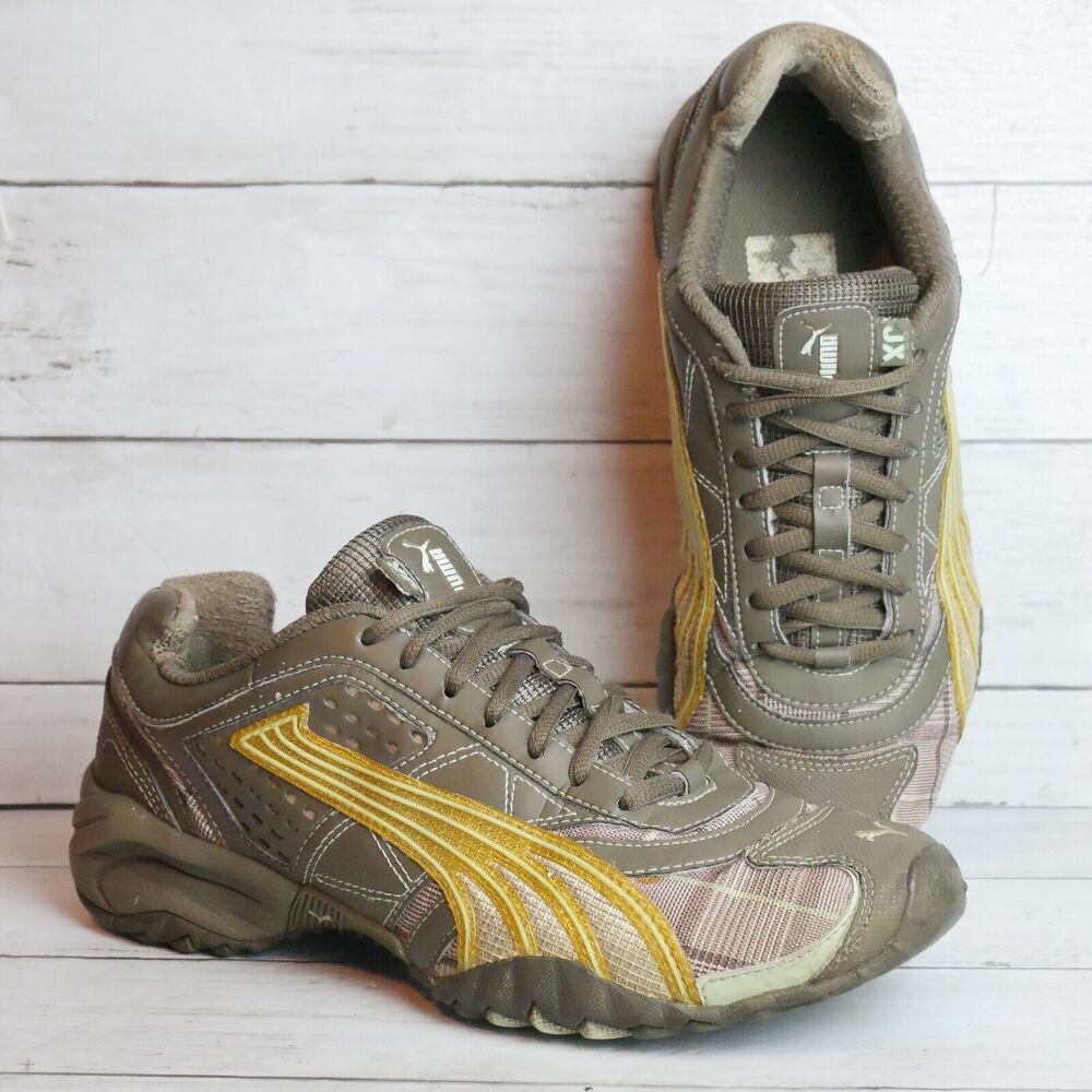Puma JX Womens Size 10 Running Shoes Gray Low Top Sneakers 1835203